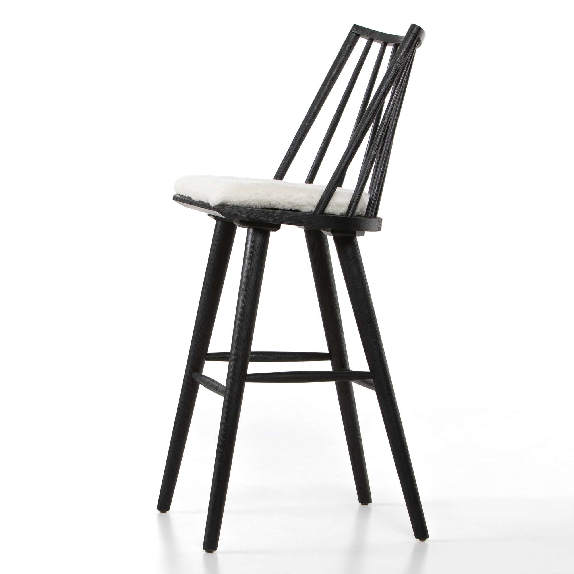 Lewis Windsor Stool W Cushion