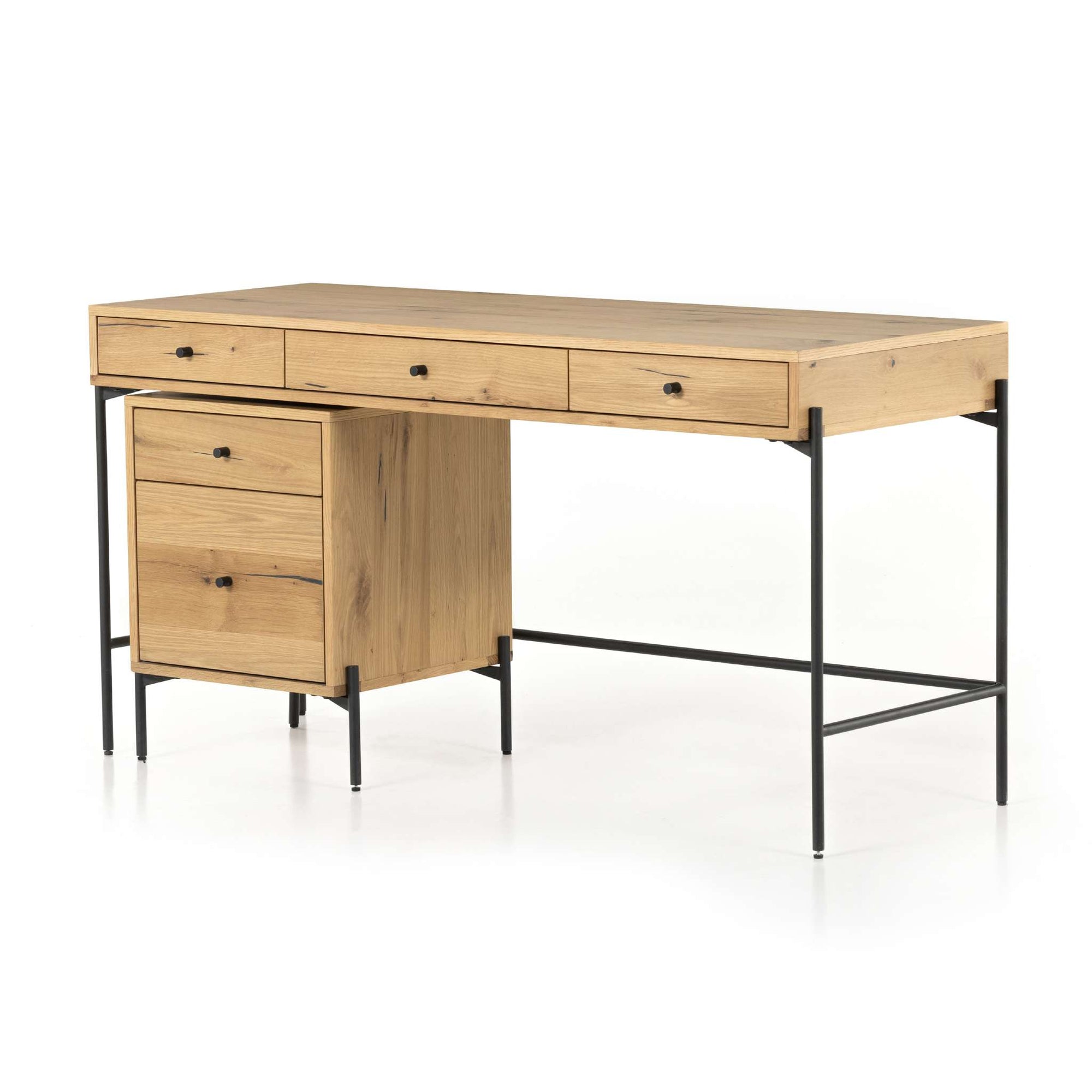 Eaton Desk With Filing Cabinet