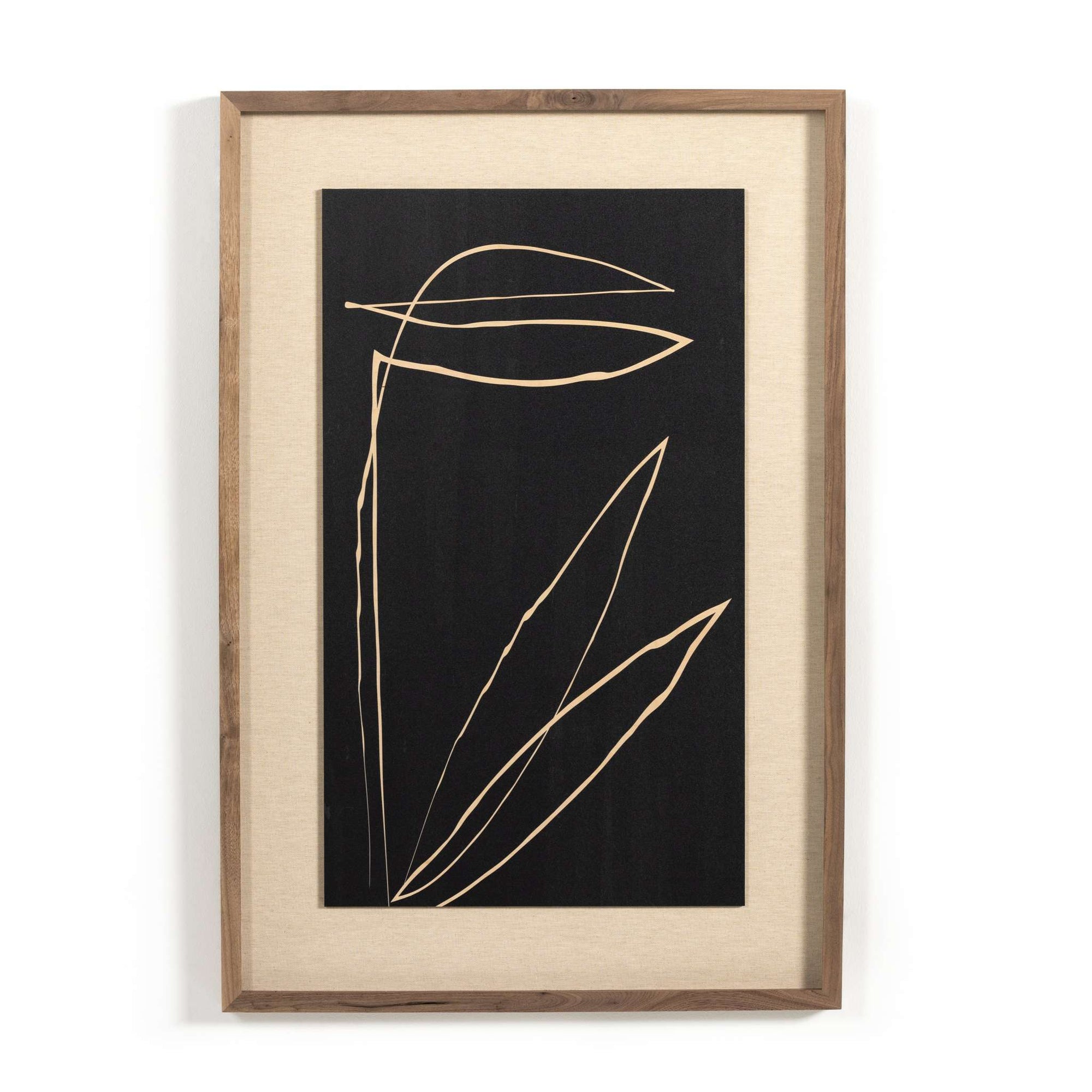 Abstract Botanic Line Drawing By Roseann