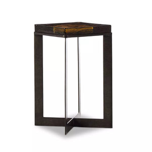 Lennie Cast Glass End Table