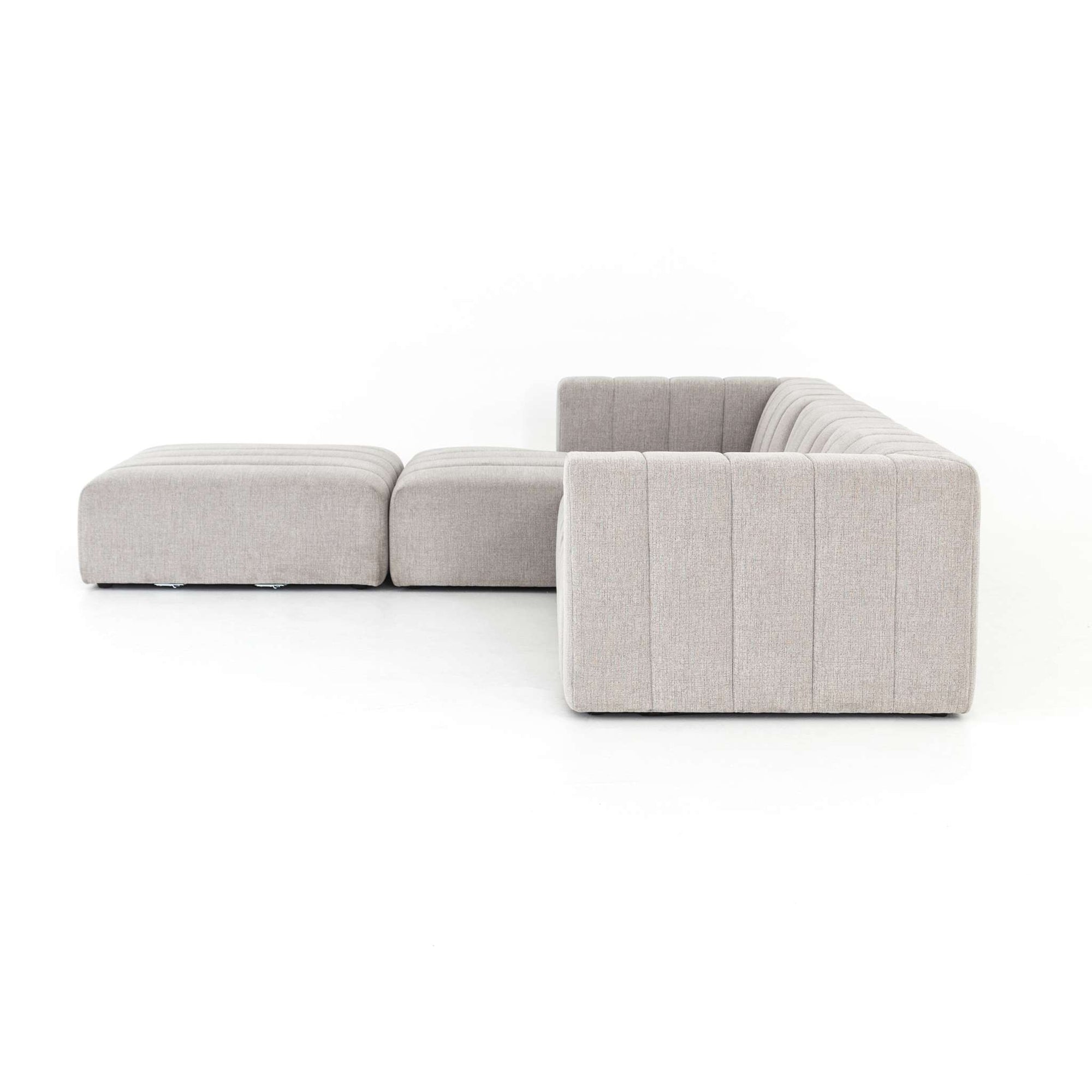 Langham Channeled 3-Pc Laf Sect W/ Ottoman