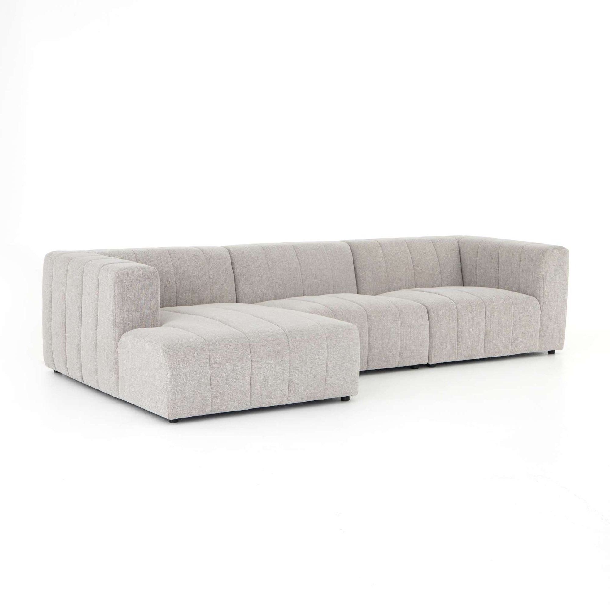 Langham Channeled 3-Pc Sectional-Laf Ch