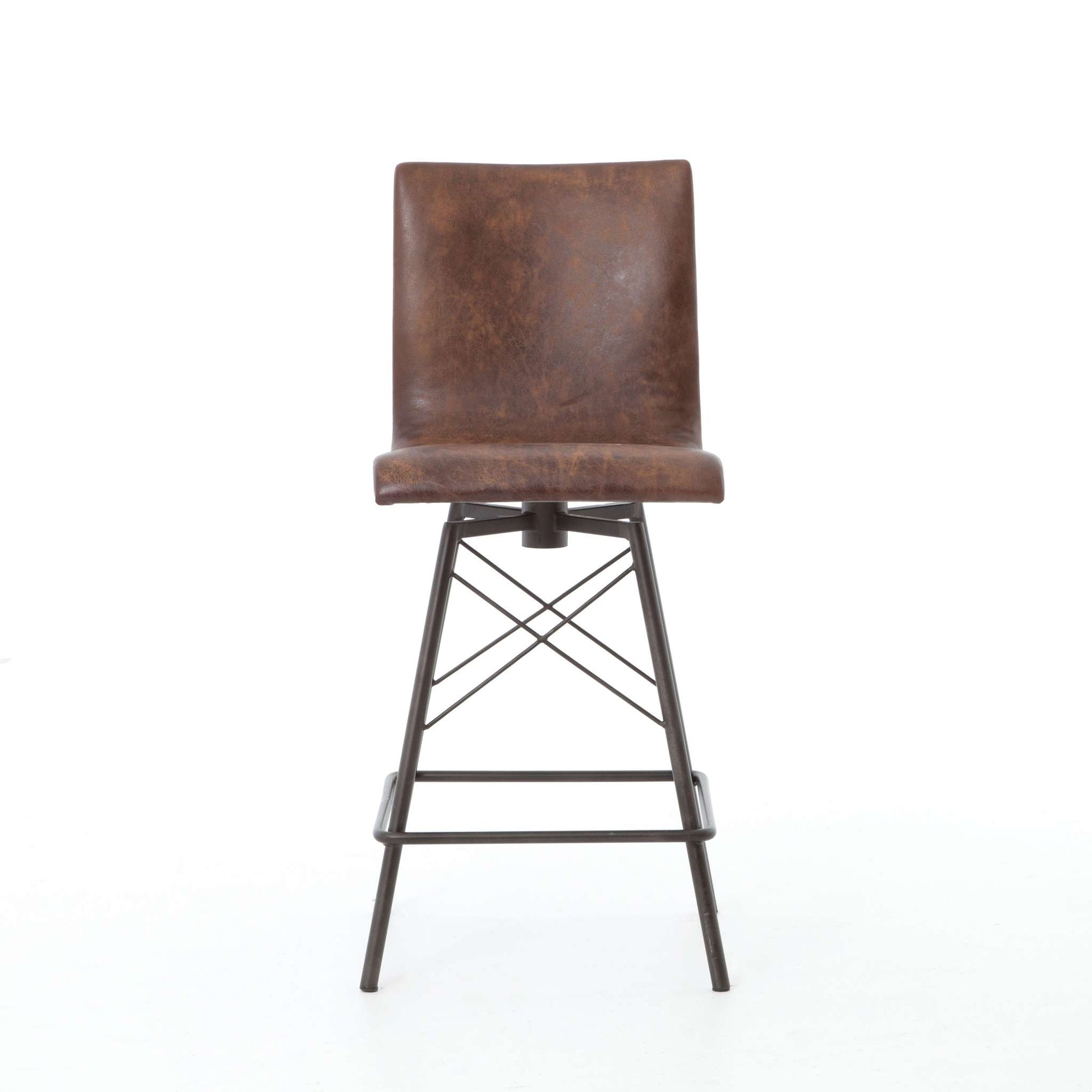 Diaw Counter Stool-Havana/Waxed Black