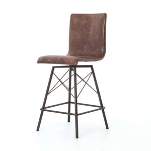 Diaw Counter Stool-Havana/Waxed Black