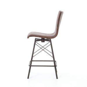 Diaw Counter Stool-Havana/Waxed Black